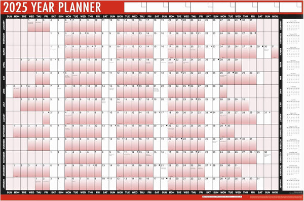 2024 Wall Planner - Tallon Full Year Calendar 3805 for 2024-2025